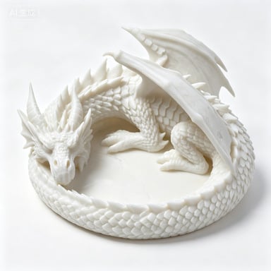 🐉Dragon Guardian 3D Printed Jewelry Tray - The Dragon’s Treasure!