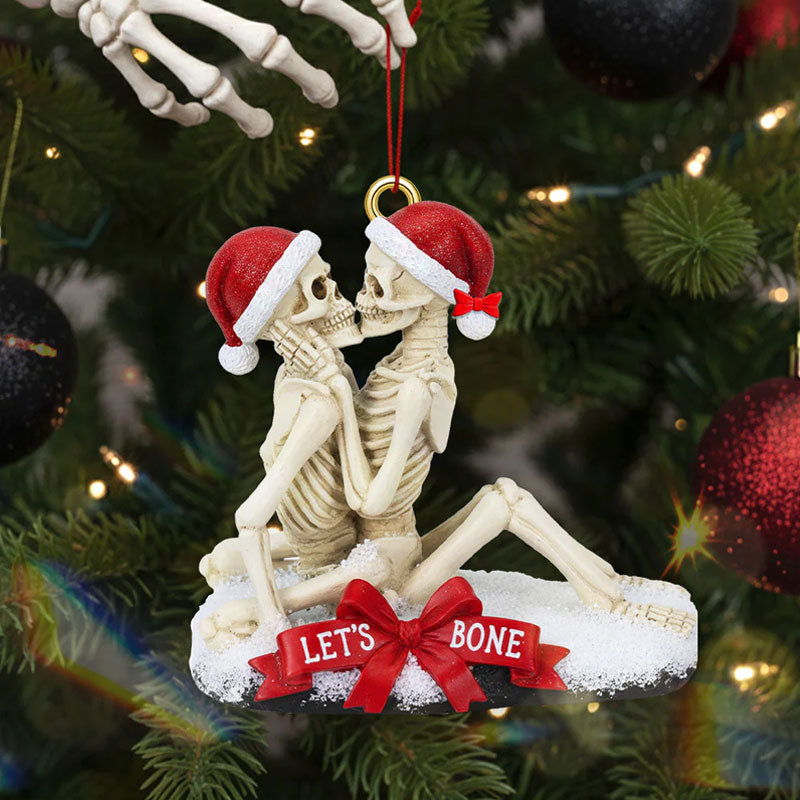 Upphetsad julgransprydnad med benpar