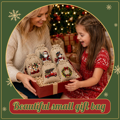 🎄 Christmas Drawstring Gift Bags
