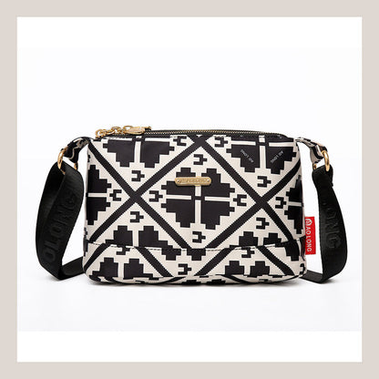 Crossbody-väska med flera fickor för kvinnor