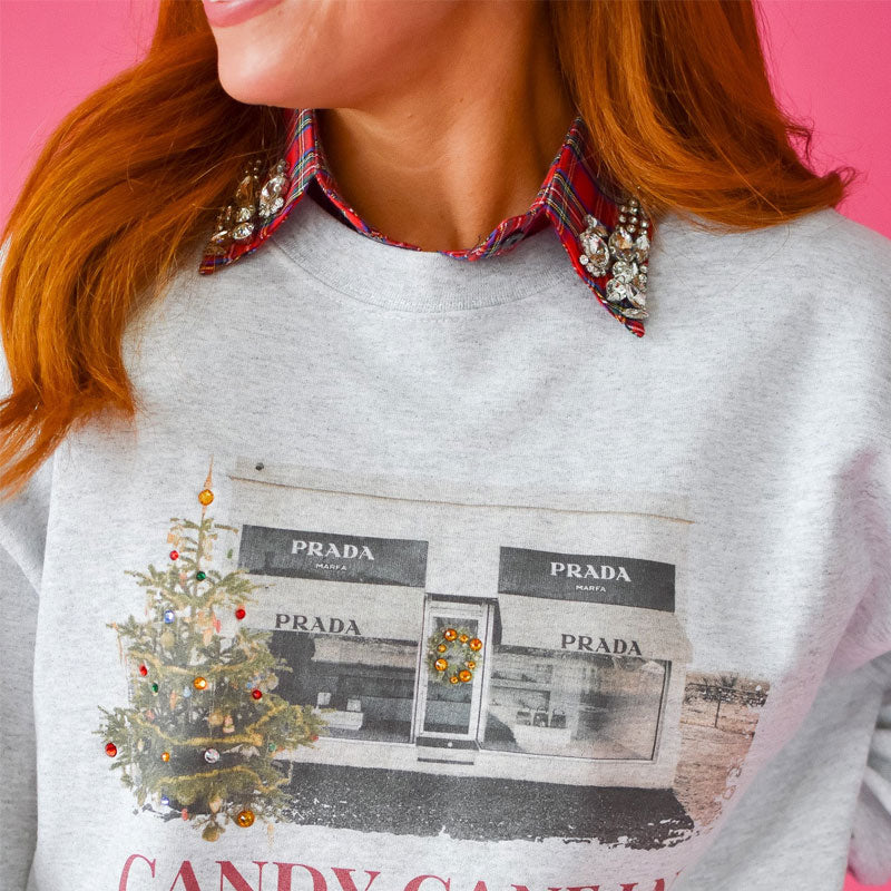 🎄 ✨Röd julkrage med tartanmönster och strass