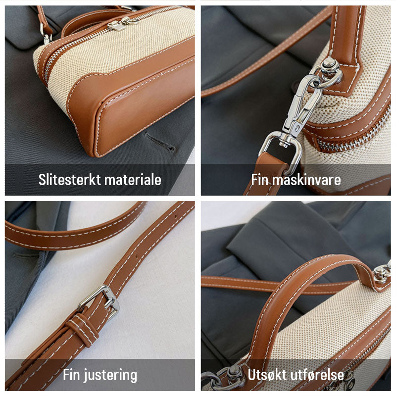 Retro bärbar liten fyrkantig korsväska