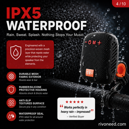 🎵Waterproof Bicycle Bluetooth Speaker with Mounting Bracket