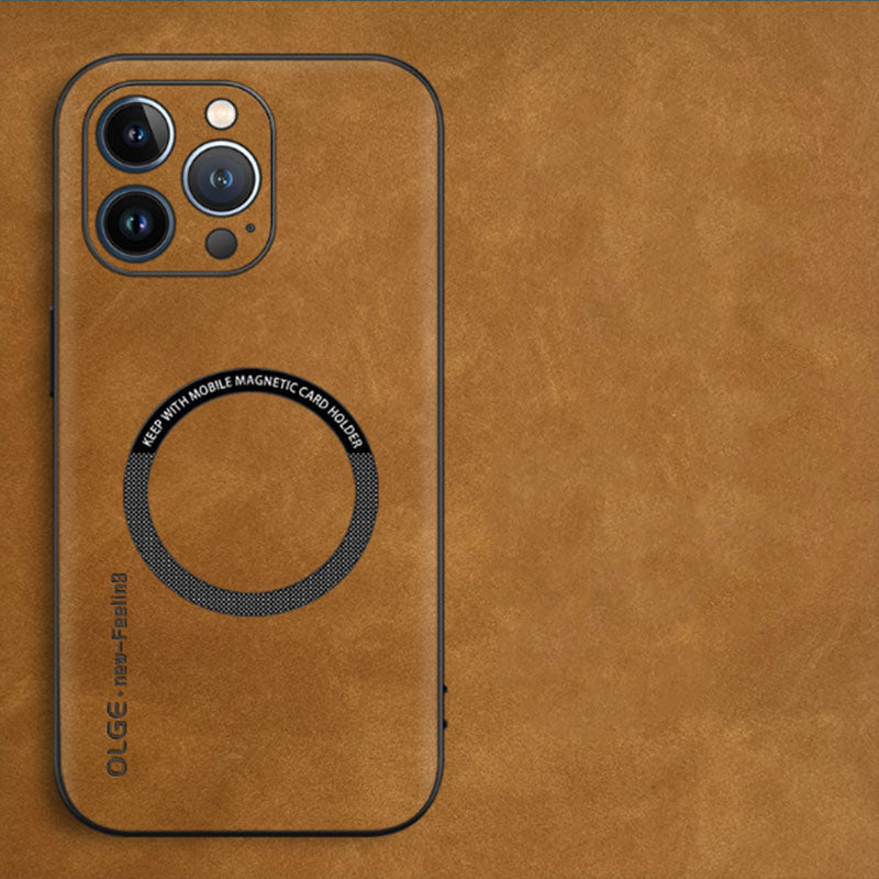 Fodral i äkta läder - tunn design och MagSafe-kompatibel