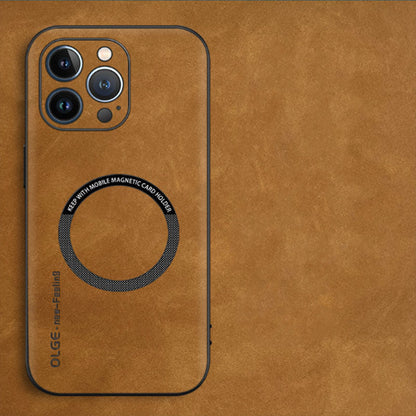 Fodral i äkta läder - tunn design och MagSafe-kompatibel