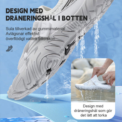 Män och kvinnors strand simning utomhus vandring och bergsklättring cykelskor