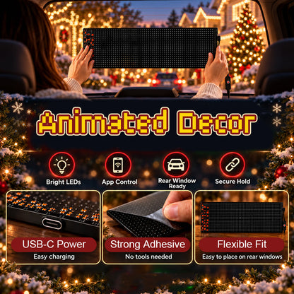 🌀Smart App-Controlled Christmas LED Pixel Display