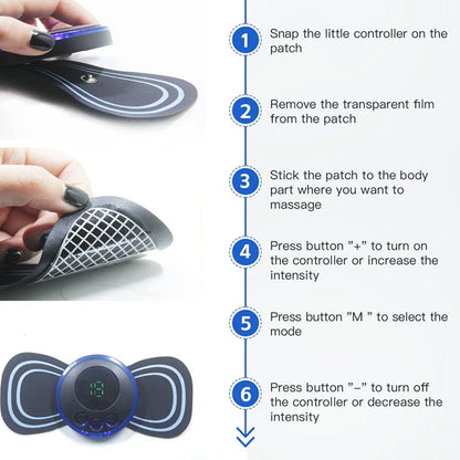 Uppladdningsbar cervikal massageapparat