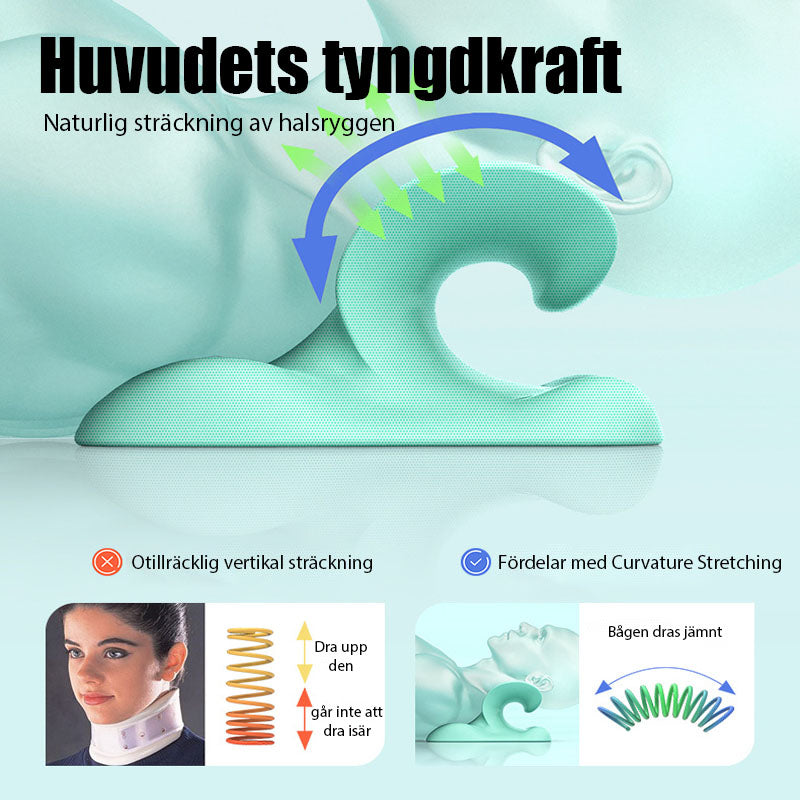 C-Formad Dragstöds Massagekudde