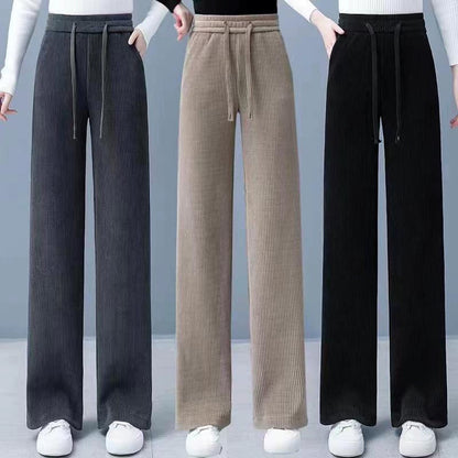 🍂 Höst- och vinterbyxor med vida ben och fleecefoder | Håll dig varm och chic ❄️