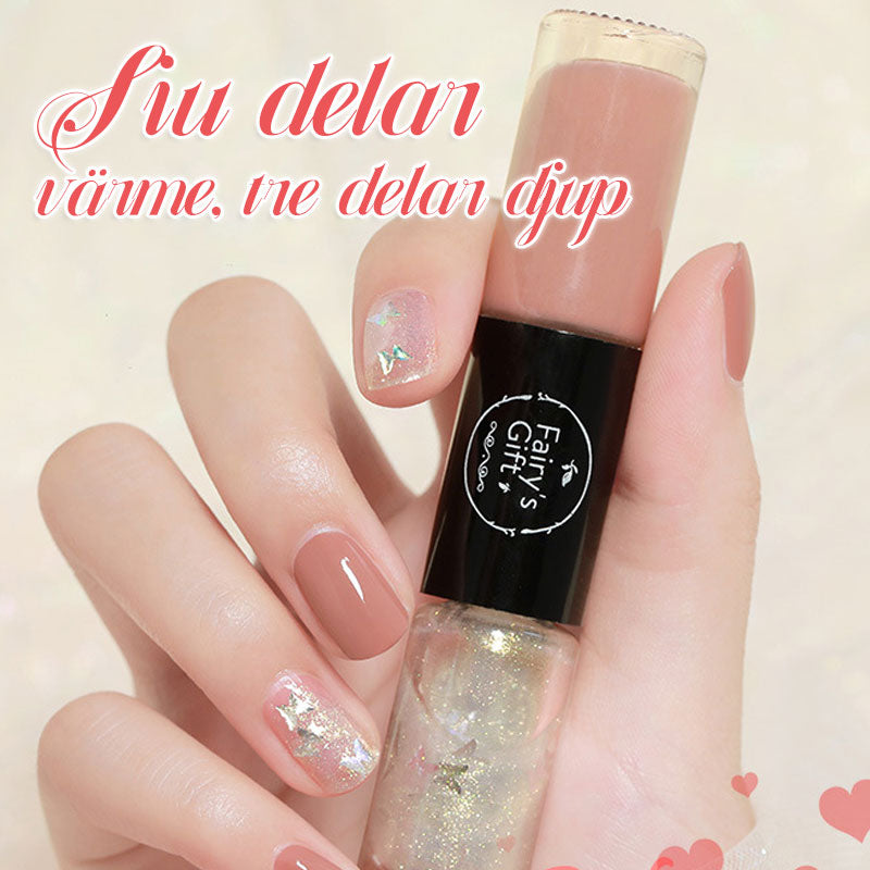 Tvåfärgat vattentätt nagellack