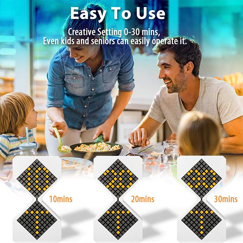 ⏳ Elektroniskt Timglas med Ljus ⏳