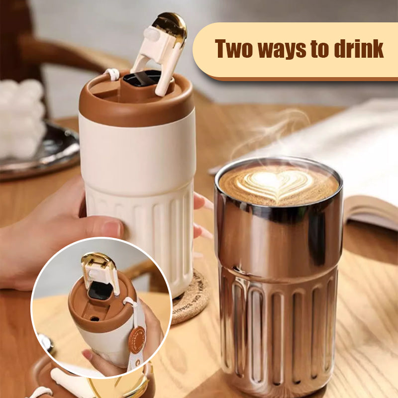 Kaffetermos med temperaturdisplay