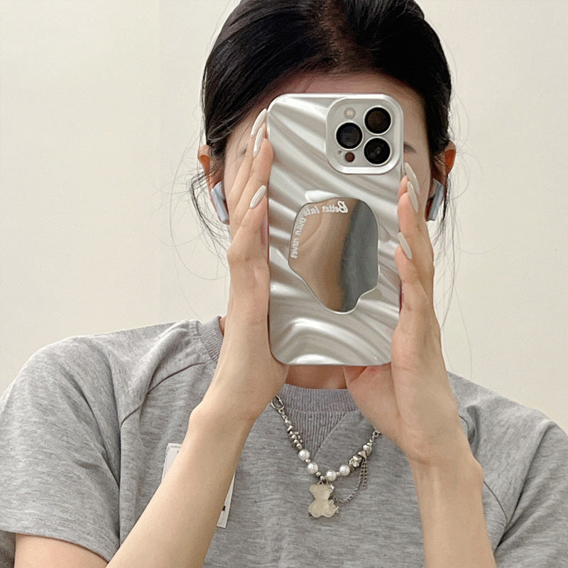 Skrynkligt Oregelbundet Spegelfodral