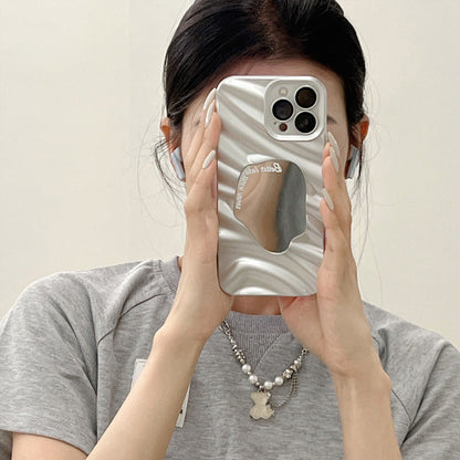 Skrynkligt Oregelbundet Spegelfodral