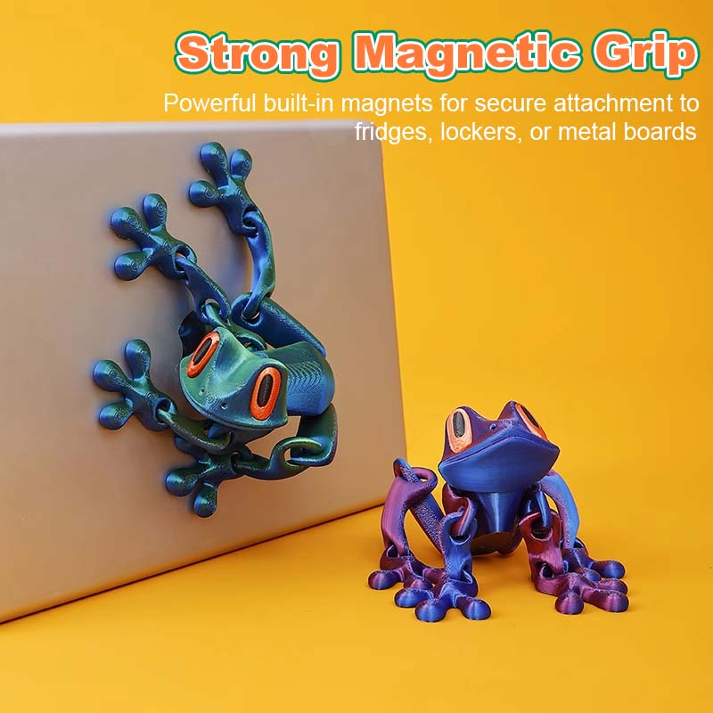 3D-tryckt magnetisk grodkylskåpsmagne