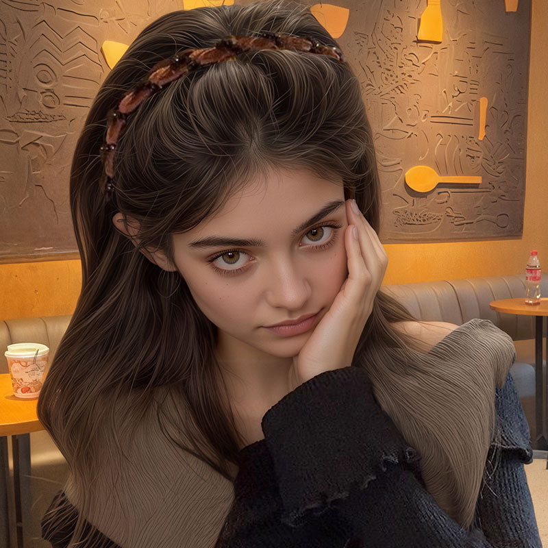 Vågigt Pannband/Wave headband