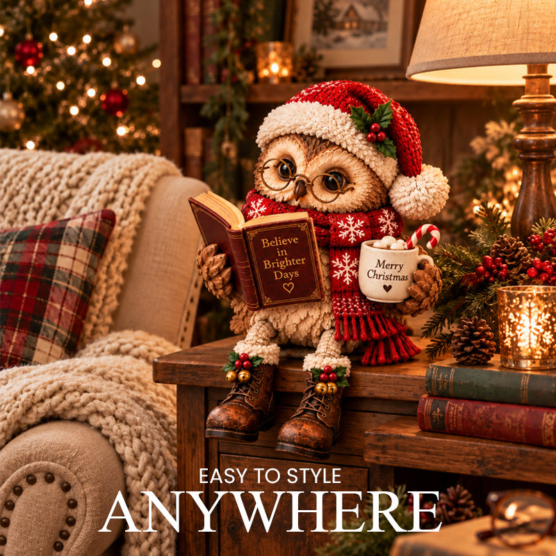 🦉Heartwarming Reading Owl Figurine✨