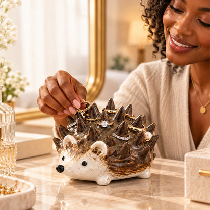 🦔Hedgehog Ring Holder & Decorative Figurine--💍A Cute Little Home for Your Rings