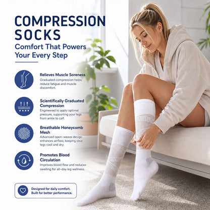 🦵Compression Calf Socks -- Promotes blood circulation, relieves exercise-induced fatigue, and helps slim and tone the legs
