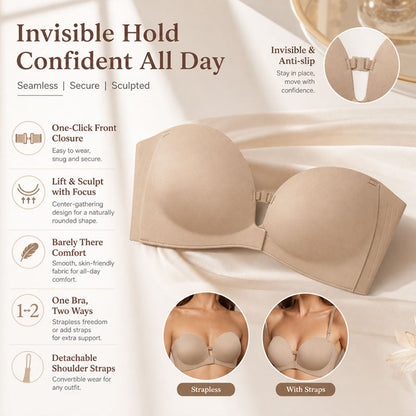 Front Closure Push-Up Bra