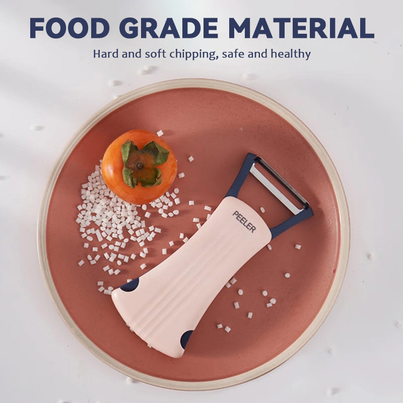 🥔 Multifunktionell roterande skalkniv i rostfritt stål | Enkel skalning av mjuka och hårda frukter & grönsaker 🍎