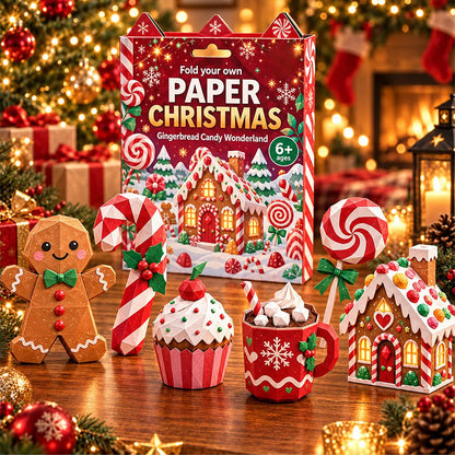 🎁Christmas Paper Craft Kit – Fold & Create Your Own Holiday Decorations