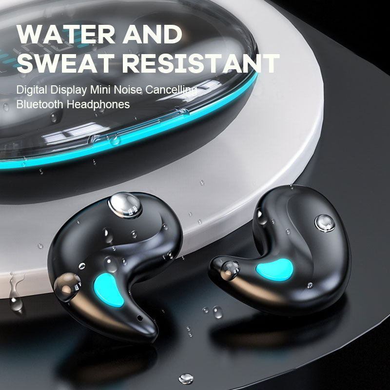 Digital Display Mini Noise Cancelling Bluetooth-hörlurar