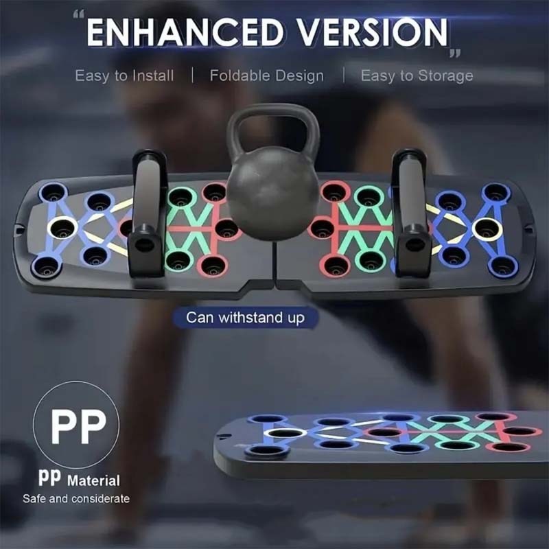 Multifunktionell armhävningsbräda träningsbräda