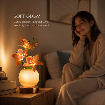 🌷Dreamy Tulip Orchid Night Light Romantic Bedside Lamp