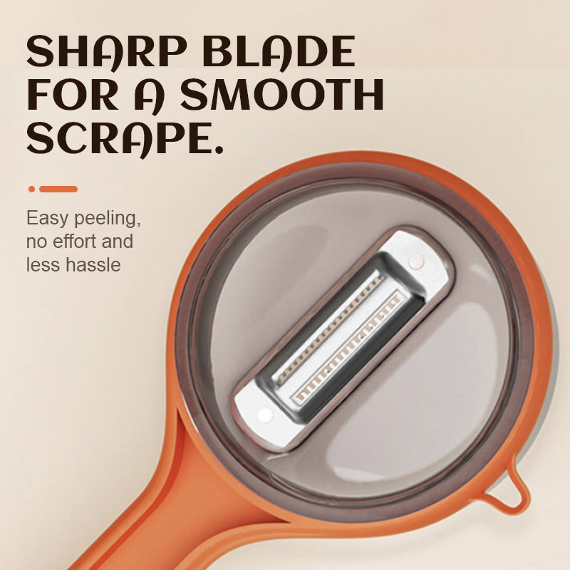 Schäler mit Eimerspeicher/Peeler with bucket storage