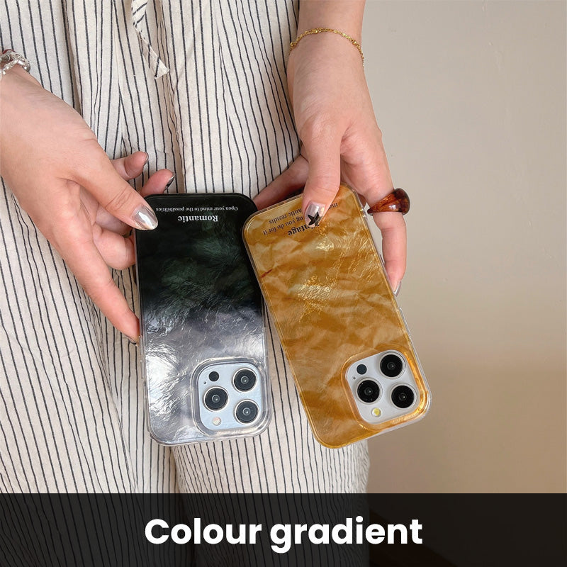 Kreativt Personligt Mobilfodral Av Högklassigt Stanniolmönster