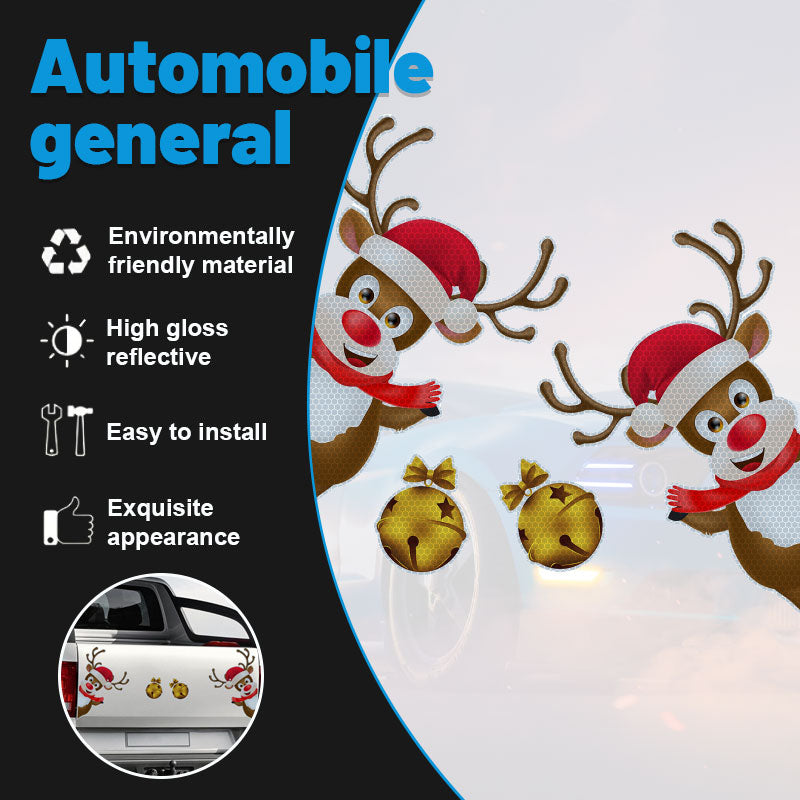 Jul Honeycomb Reflekterande Magnetiska Klistermärken