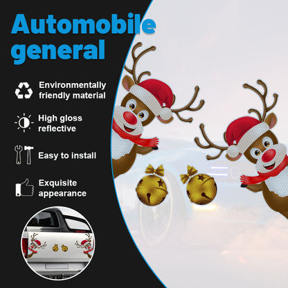 Jul Honeycomb Reflekterande Magnetiska Klistermärken