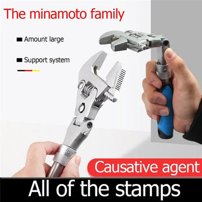 5 i 1 teleskopisk spärrnyckel med skakande huvud