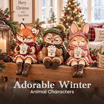 Heart-warming and touching Christmas animal figurines