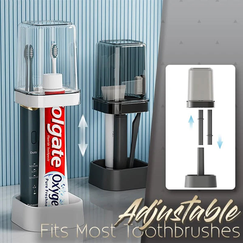 Förvaringsställ för tandborstar (med lock)