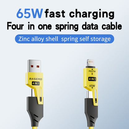 Nyårsförsäljning - 49% rabatt!-🔥4 i 1 snabbladdningskabel för våren