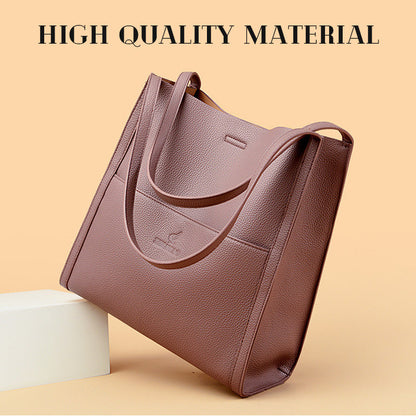 Högkvalitativ axelremsväska i en enfärgad färg