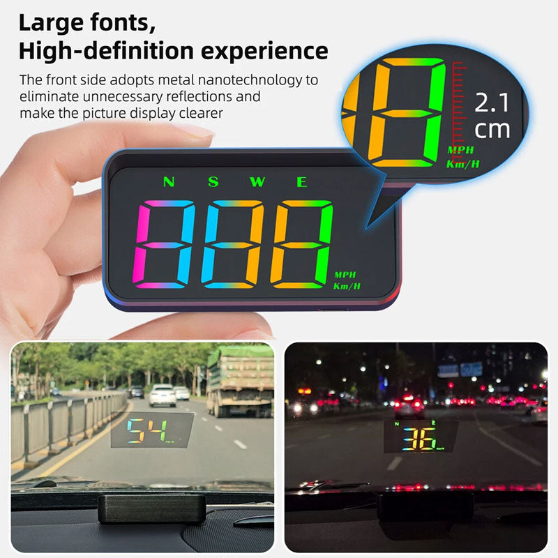 Bilens head-up-display (HUD)