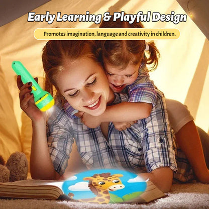 🌈✨ Barnens Magiska Projektorficklampa