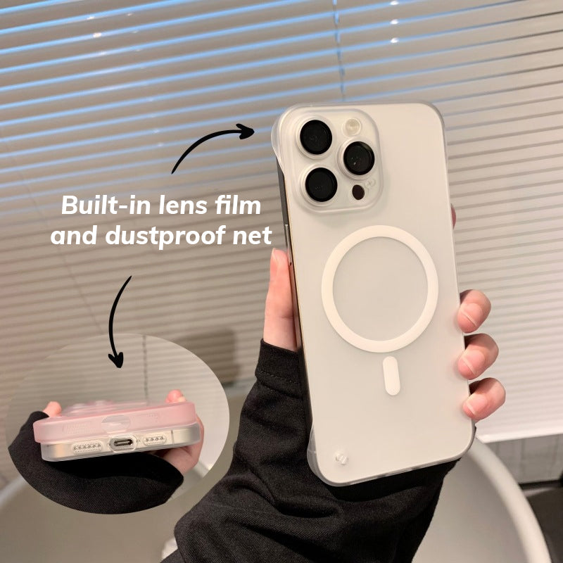 Ultratunt Ramlöst Magnetiskt Frostat Mobiltelefonskal