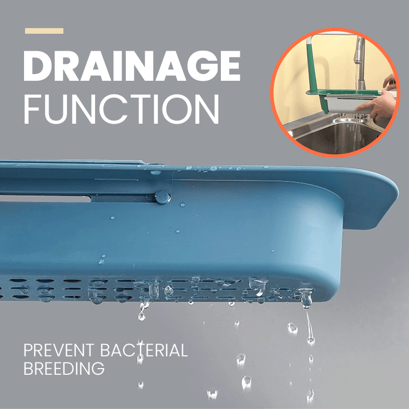 Teleskopisk 2-i-1 hållare för diskbänksförvaring