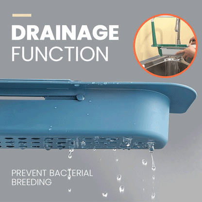 Teleskopisk 2-i-1 hållare för diskbänksförvaring