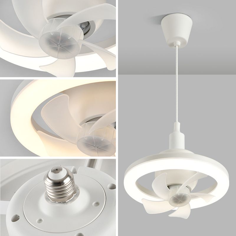 360-graders roterande LED-fläktlampa
