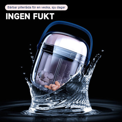 Bärbar pillerlåda för en vecka, sju dagar