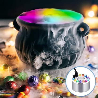 💨⚡ 12-LED Ultrasonic Mist Maker Fogger – Creates cool mist & colourful light – Perfect for humidifiers, fountains or Halloween decor – runs quietly in water 💧✨