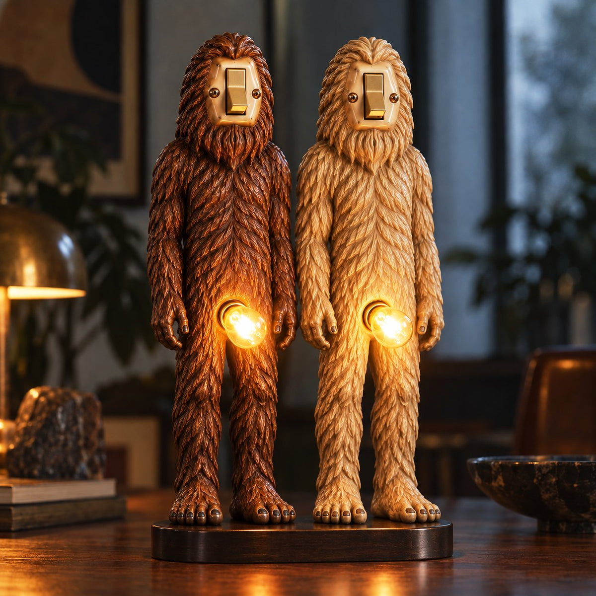 💡Retro Companions Oddity Lamp – Weirdly Charming Light