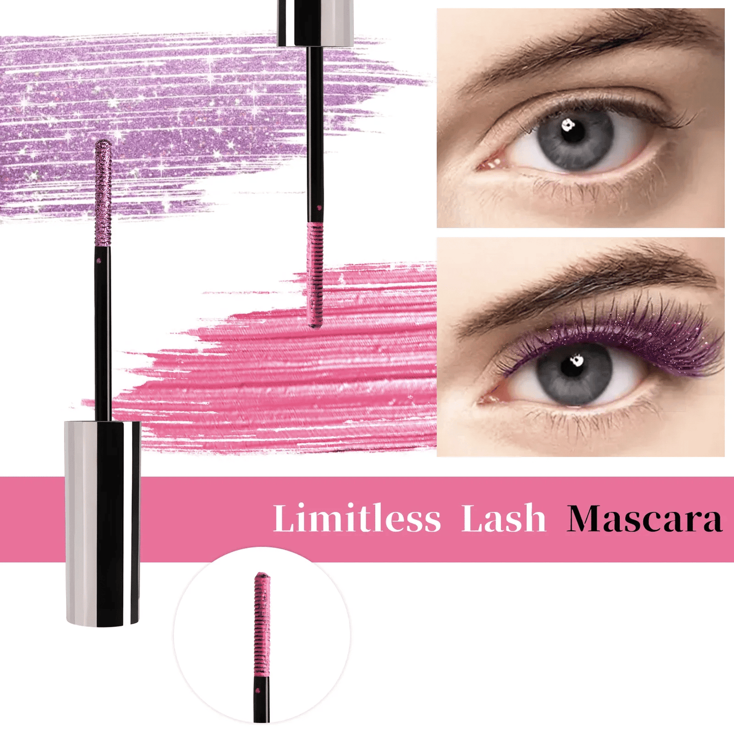 Colourful Glitter Mascar
