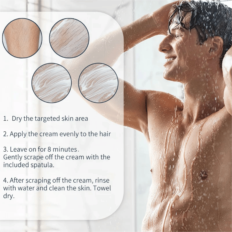 Fast-Acting Body Hair Removal Cream for Men